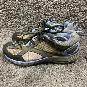 Merrell Sneaker Women Size 9 Dark Shadows Performance  Gray/light Blue Vibram